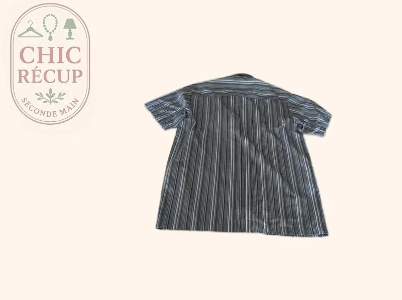 Chemise rayée - M - Noir – photo 4